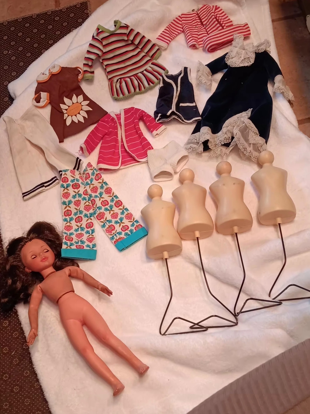 Vintage Furga Italy Doll With Accessories